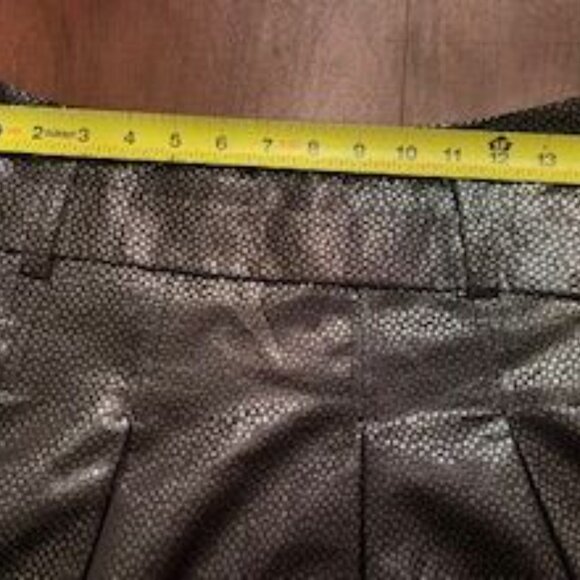 Express Silver and Black High Rise Skirt With Sash Tie Size 2 NWT - Picture 9 of 9